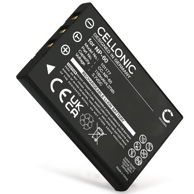  Batteria per DXG-5F9V DXG-589V DXG-581V DXG-571V DXG-5B9V DXG-5D7V DXG-521 DXG NP-60  (1180mAh, 3.7V)  marca CELLONIC