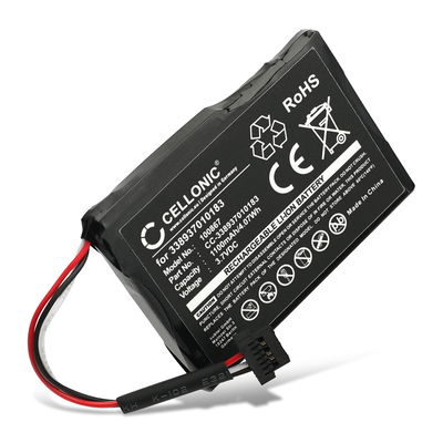 Batteria per Mitac / Navman Mio Moov Spirit V505 TV, Spirit V735 TV, Spirit 687, M1100, 338937010183 (1100mAh, 3.7V) , marca CELLONIC, ricambi di lunga durata per navigatori