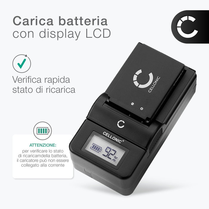 Caricabatterie Sostituisce Canon CB-2LHE Per Fotocamera Canon SX620 HS 0 5 A 888401570