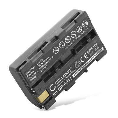 Batteria NP-FS11 per fotocamera Sony CCD-CR1 Ruvi Cyber-shot DSC-F505 F55 DSC-P1 P20 P30 P50 DCR-PC1 PC2 PC3 PC4 PC5 DCR-TRV1VE Affidabile ricambio da 1400mAh, marca CELLONIC