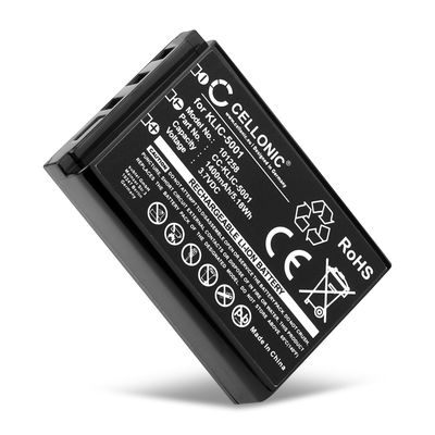 Batteria KLIC-5001 per fotocamera Kodak Easyshare DX6490 DX7440 DX7590 DX7630 P850 P880 Affidabile ricambio da 1400mAh, marca CELLONIC