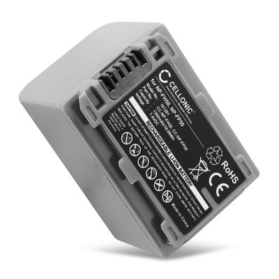 Batteria NP-FP70-FP50 NP-FH50-FH70 per fotocamera Sony HDR HC3 DCR HC23 HC26 HC28 HC36 HC30 HC44 HC40 NP FH50 FH30 FH70 FP70 Affidabile ricambio da 1360mAh, marca CELLONIC