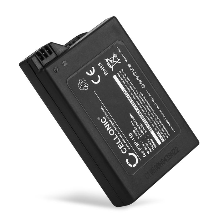 CELLONIC Batteria PSP-110 compatibile con Sony PSP 1 (PSP-1000, 1001, 1002, 1003, 1004, 1005, 1006, 1007, 1008, 1010) PSP Fat Ricambio da 1800mAh per console giochi controller palmari batteria psp 1004