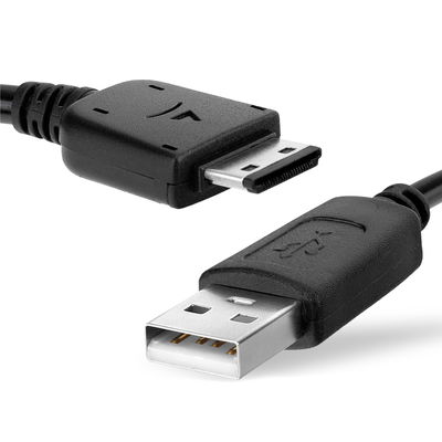 Cavo USB 2.0 con connettore 18 Pin Connector per telefono Samsung GT-S5230, GT-B2100, GT-E1200, GT-E1190, GT-E1150, SGH-F480 filo di 1m cavetto dati & ricarica in PVC nero per cellulare
