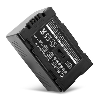 Batteria CGA-D54 CGR-D120 -D220 per fotocamera Panasonic AG-DVX100 NV-GS11 NV-DS60 NV-GS1 NV-DS27 NV-DS29 NV-MX500 NV-DA1 NV-DS15 Affidabile ricambio da 2200mAh, marca CELLONIC