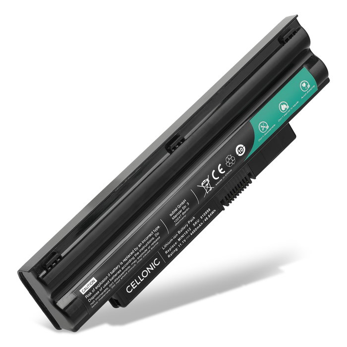 Batteria per portatile Dell Inspiron Mini 10 1012 / 1018, 3G0X8, CMP3D, T96F2, 2T6K2, G9PX2, KMP21 ricambio per laptop 4400mAh 10.8V 