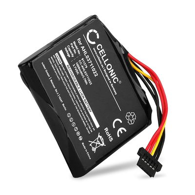 1x Batteria per TomTom GO Live 820/825 Europe, 4EH45, 4EH52, 4EH51, 4EJ41, 4EJ51, 4ER41, 4ER51, 4ER5, Go Live Top Gear, VF6M (1000mAh, 3.7V) , marca CELLONIC, ricambi di lunga durata per navigatori