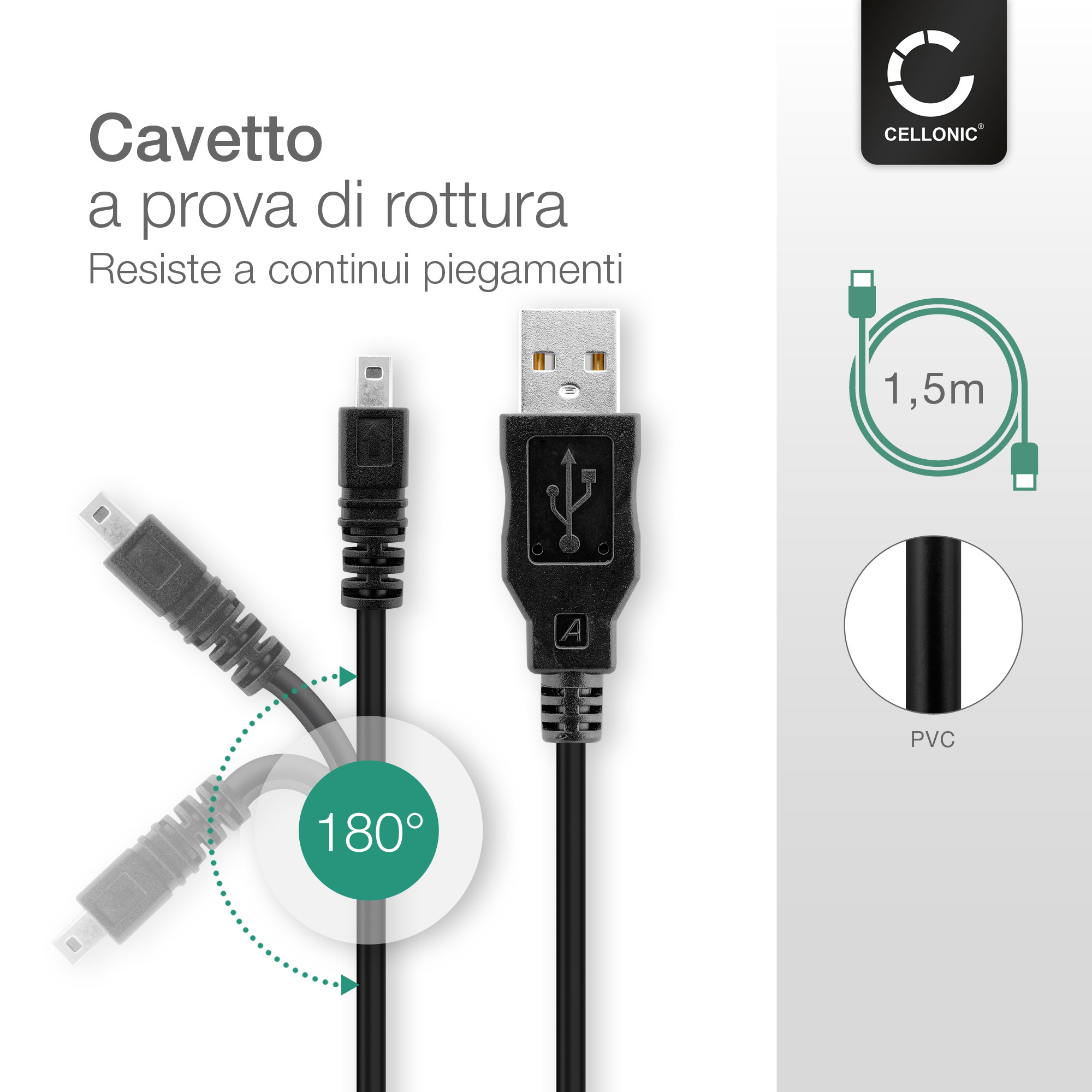 Cavo USB Dati Per Sony Alpha DSLR-A200 – 3.3 Piedi, Marca ABLEGRID, Sincronizzazione Fotocamera