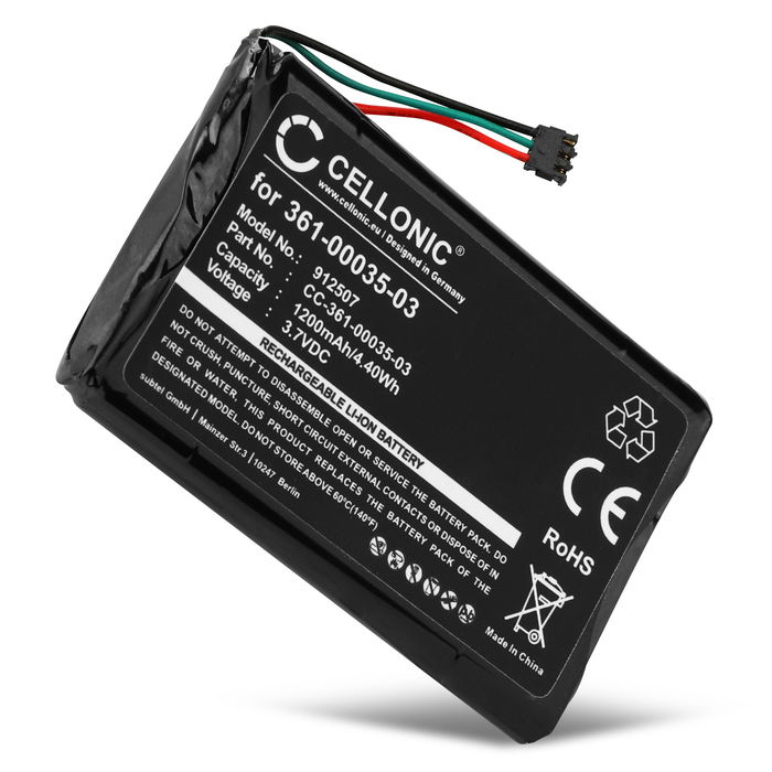 Garmin Nüvi 2597 LMT Batteria 1200mAh marcata Cellonic