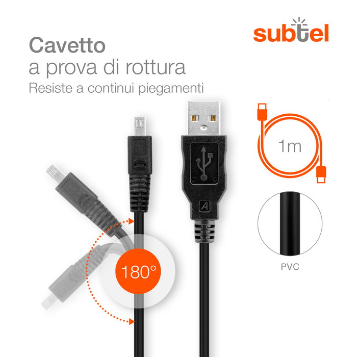 Vhbw - Cavo Dati Usb  Da Usb Standard Tipo A Alla Fotocamera  Da 180cm Compatibile Con Kodak Dx4230 Dx4800 Dx4900 Dx6430 Fotocamera Camcorder 4062692047073