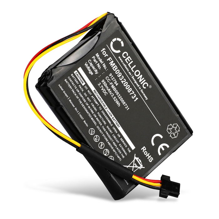 TomTom 6027A0089521 Batteria marcata CELLONIC, 950mAh di capacità