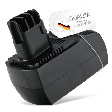 Batteria 6.25475, 6.25476,625476000, ME-1474 per attrezzo Metabo BSZ 14.4, BSZ 14.4 Impuls, BSZ 14.4 Impuls Affidabile batteria di ricambio da 3Ah NiMH con ridotto effetto memoria per utensili Metabo