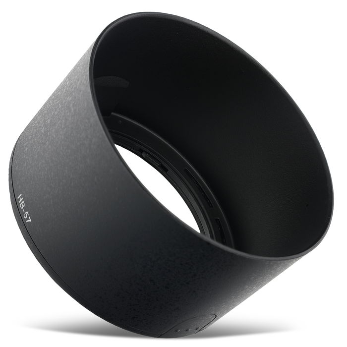 HB-57 Paraluce per fotocamera Nikon AF-S DX Nikkor 55-300 mm f/4.5-5.6G ED VR - baionetta tonda / cilindrica / tubolare Parasole marcato CELLONIC