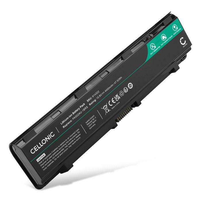 Toshiba Satellite C855 Batteria 4400mAh marcata Cellonic