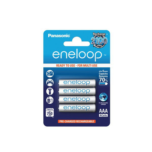 Batterie Pile AAA  Panasonic eneloop BK-4MCCE 4x AAA / Micro / R03 / LR03 / HR03