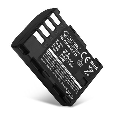 1x Batteria per Panasonic DCGH5, GH5, GH4, GH3, GH4R, GH4A, GH4H, BLF19, DMWBLF19 DMW-BLF19 DMW-BLF19E DMW-BLF19PP (1600mAh, 7.4V) marca CELLONIC