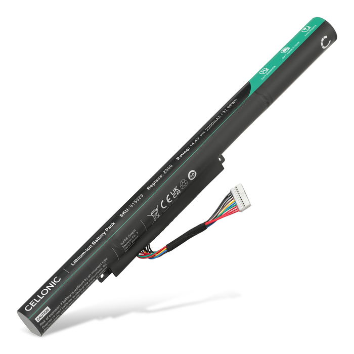 Battery for Lenovo IdeaPad Z500, Z510, Z500 Touch, Z400, Z410, Lenovo L12S4K01, L12M4F02 14.4V 2200mAh from CELLONIC