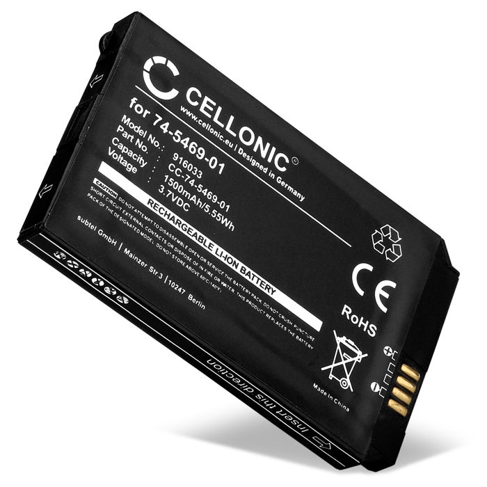 1x CELLONIC Batteria 74-5469-01,U8ZBAE12 compatibile con Cisco 7925G, 7926G, 7026G, 74-5468-01, CP-7925G-A-K9, CP-7925G-EX-K9, CP-BATT-7925G-STD 1500mAh Ricambi per telefono cordless
