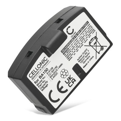 Batteria di ricambio per cuffie Sennheiser IS 150 RI 150, Set 250 RI 250, IS 300 RI 300, RS 45 HDR 45, RS 85 HDR 85, RI 50 Set 50 TV, RI 55 Set 55 TV, RI 810 Set 810, RR 820 Set 820, RS 2400 BA 150,BA 151,BA152 60mAh affidabile, compatibile al 100%