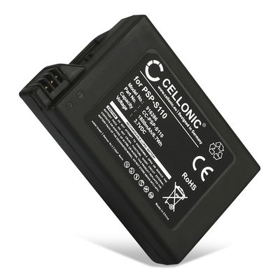 PSP-S110 Battery for Sony PSP-3004 PSP-3000 PSP Brite PSP Slim PSP Lite PSP-2004 PSP-2000 Playstation Console PSPS110 Battery Replacement - 1800mAh Extra Large Capacity + Extra Cover