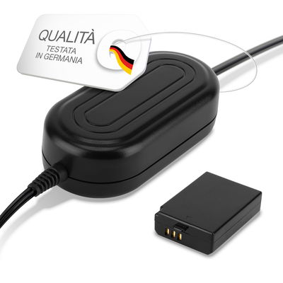 Adattatore di alimentazione ACK-E10 per Canon EOS 1100D 1200D 1300D 1D X, EOS 2000D EOS 4000D (EOS Kiss / EOS Rebel) batteria finta dummy, DC coupler per una fonte di corrente continua