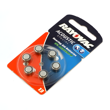 Rayovac HA13 (PR48 / 13) Batterie per Apparecchi Acustici – x6