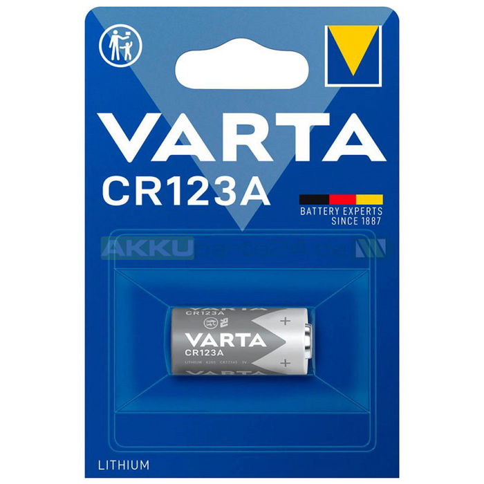 Varta CR123A 6205 Batteria per Fotocamere, Torce e Altro – x1