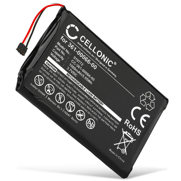 Garmin Dezl 760LMT Batteria 1500mAh marcata Cellonic