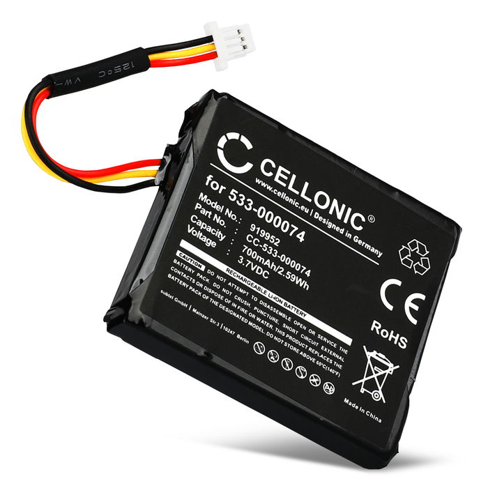 Logitech 533-000074 Batteria di ricambio per Logitech F540, G930 700mAh , pila sostitutiva per cuffie, apparecchi, headset, auricolari