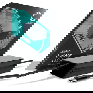 Caricabatteria per USB C Notebooks Acer, HP, Apple, Asus, Dell, Lenovo, 65W 3.25A Caricatore 2.9m con spina europea