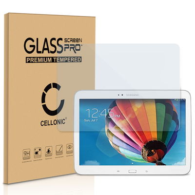 Vetrino protettivo 9H CELLONIC per tablet Samsung Galaxy Tab 3 10.1 (GT-P5200 / GT-P5210 / GT-P5220), (2.5D Screen protector 0.33mm Full Glue), colore Trasparente, pellicola salva-schermo anche per e-reader