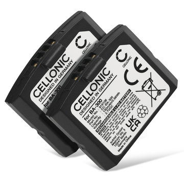 2x CELLONIC Headphone Battery for Sennheiser Set 840 TV, RS 4200, RI 410, Set 830 TV, Set 840-S, Set 900, RR 840 BA300 BA 300 Battery Replacement 150mAh
