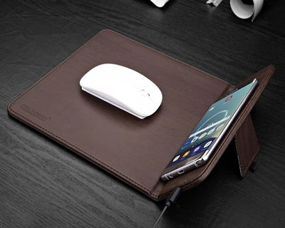 Tappetino per mouse CELLONIC Caricabatterie wireless per smartphone abilitati Qi iPhone Galaxy Nexus Huawei Caricatore induzione Stazione ricarica senza fili Caricabatterie wireless Charger induttivo