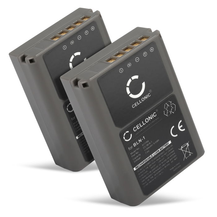 2x Olympus PEN‑F Batteria da 1140mAh marcata CELLONIC