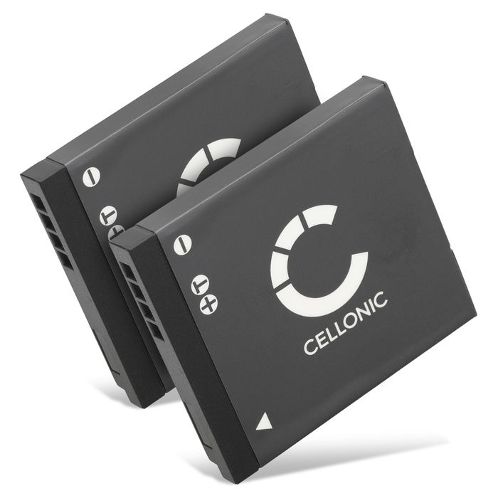 2x CELLONIC Camera Battery for Panasonic Lumix DMC-FT30 FT25 DMC-SZ1 SZ7 DMC-S1 S2 S3 DMS-FS16 FS28 FS35 FS40 DMC-TS25 Replacement DMW-BCK7 NCA-YN101H Battery 700mAh Backup