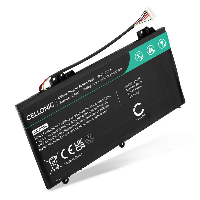 Batteria subtel SE03XL per notebook HP Pavilion 14-al000 / 14-al100 serie Affidabile ricambio da 3400mAh Sostituzione ottimale per computer portatile laptop HP