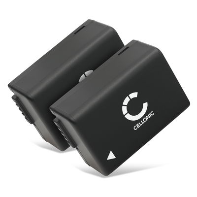 2x Batteria DMW-BMB9E DMW-BMB9 per fotocamera Panasonic Lumix DC-FZ82 DMC-FZ72 DMC-FZ70 DMC-FZ100 DMC-FZ150 DMC-FZ45 DMC-FZ40 DMC-FZ47 Affidabile ricambio da 800mAh, marca CELLONIC