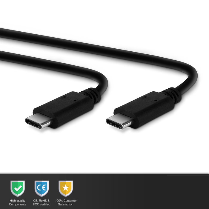 Cavo USB-C A USB-C 3.0 LG K61 – 1 Metro, Nero, Ricarica E Trasferimento Dati Veloce (5Gbps)