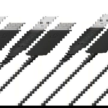 2x Cavo di ricarica con connettore Walkman Connector per lettore MP3 MP4 Sony Walkman NW-A55L NWZ-ZX2 NWZ-A15 A10 NWZ-A816 A818 NWZ-E858 NWZ-ZX1 ZX100 1m cavetto USB in nero