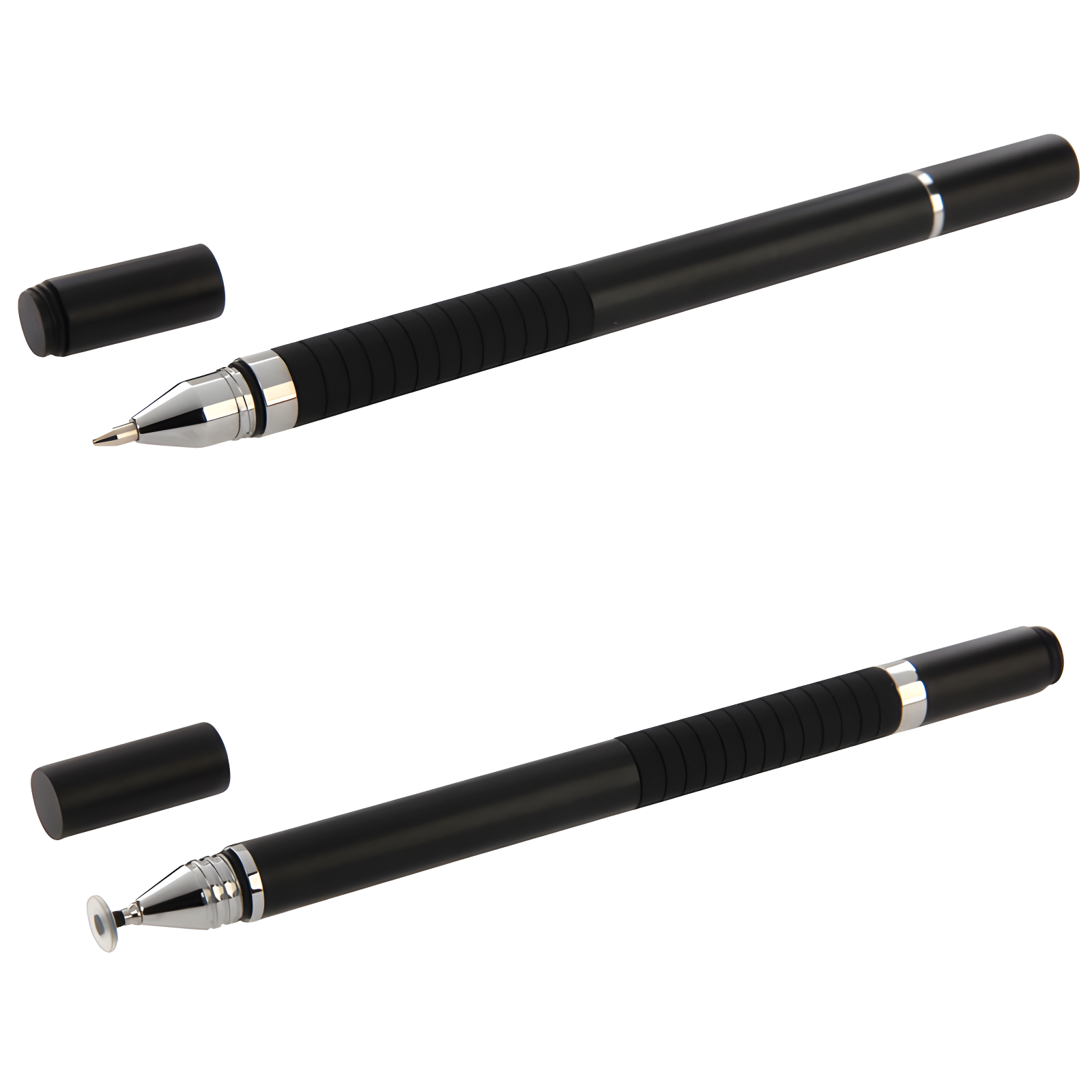 Set Di 2 Penne Stilo Universali Per Touch Screen – Scrittura E Disegno Precisi Per Cellulari, Tablet E PC (Nero)