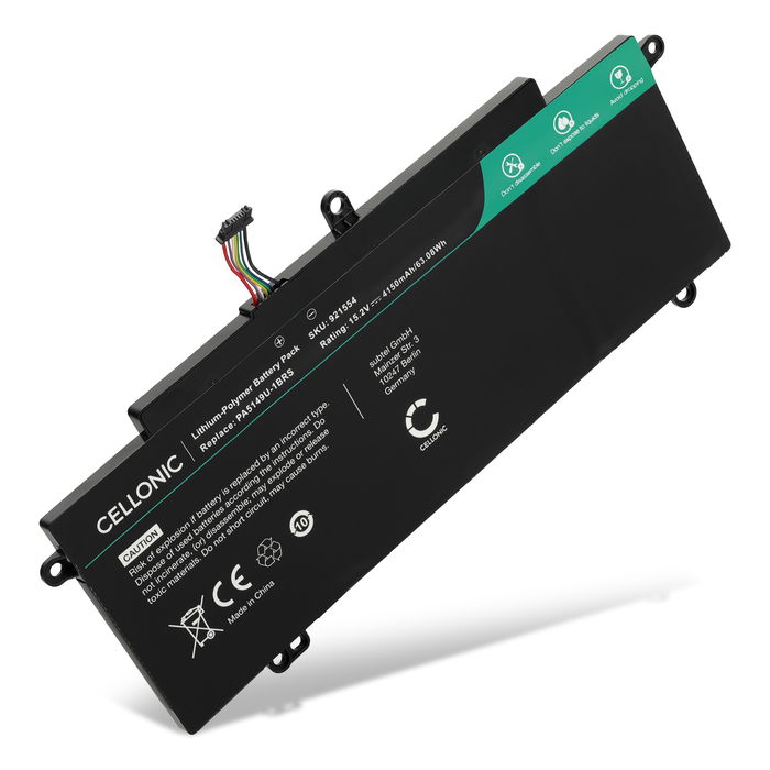 Battery for Toshiba Tecra Z40-A, Z40-B, Z40-C, Z40T-A, Z40T-C, Z50-A, PA5149U-1BRS 15.2V 4150mAh from CELLONIC