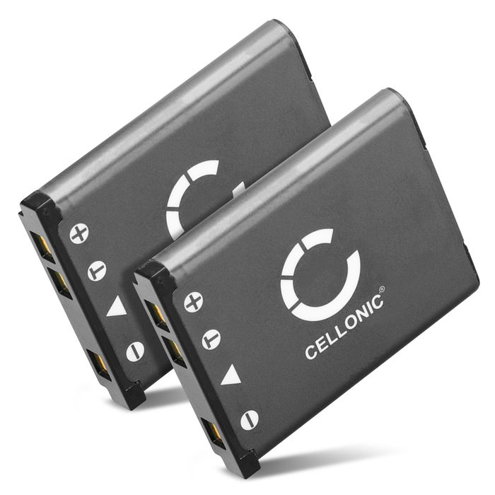 2x Batteria NP-45a NP-45 per fotocamera FujiFilm FinePix XP130 XP140 XP120 XP90 XP80 XP70 XP60 XP50 XP30 XP10 Z90 Z70 Z20fd Z10fd J10 JX500 Instax Mini 90 Affidabile ricambio da 700mAh, marca CELLONIC