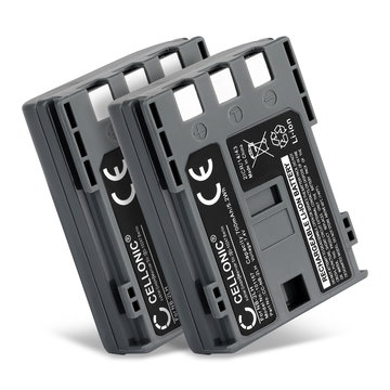 2x Batteria NB-2L NB-2LH BP-2L5 per fotocamera Canon EOS 400D EOS 350D EOS Digital Regel XTi G7 G9 S50 HG10 Legria HF R16 R106 MD235 VIXIA HV30 ZR800 Affidabile ricambio da 700mAh, marca CELLONIC