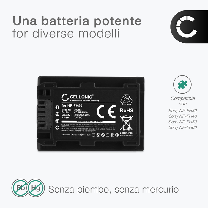 Batteria Sostitutiva Sony ST-01 7.4V 2600mAh Agli Ioni Di Litio – Per Bose, JBL, TDK E Altoparlanti Portatili