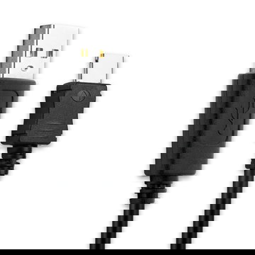 Cavo USB 2.0 con connettore Connettore per telefono Samsung SGH-E250, SGH-P300, SGH-U700, SGH-X830, SGH-E900 filo di 1m cavetto dati & ricarica 0.5A in PVC nero per cellulare