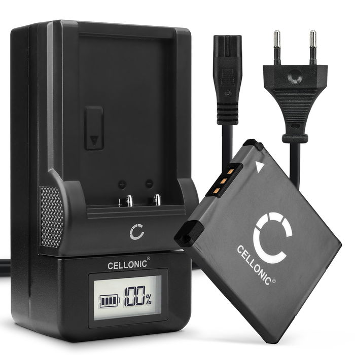 Canon IXUS 285 HS Batteria da 600mAh marcata CELLONIC + Caricabatteria