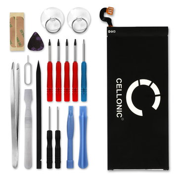 Batteria CELLONIC per Samsung Galaxy S6 (SM-G920) / S6 Duos Ricambio da 2550mAh + Set di strumento Sostituzione facile con utensili adatti e duraturi