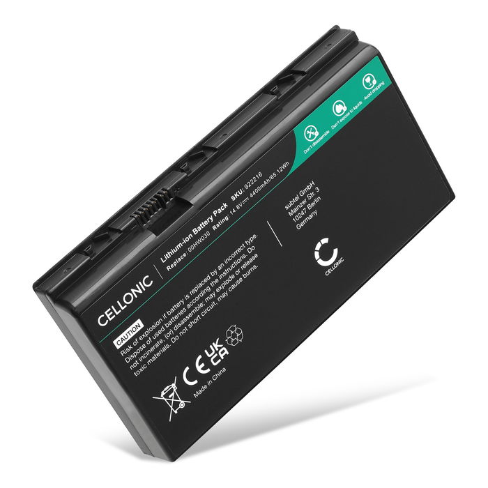 Lenovo ThinkPad P70 Batteria della subtel 4400mAh 14.8V