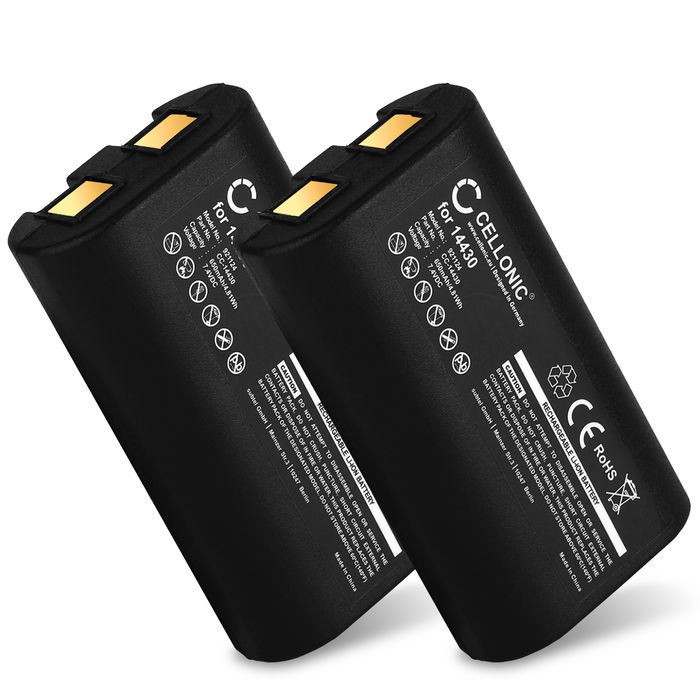 2x S0895880,W003688,14430 Battery for 3M PL200 / Dymo LabelManager 260 260P, 280, PnP Mobile Photo / Label Printer - 650mAh 7.2V - 7.4V Lithium Ion