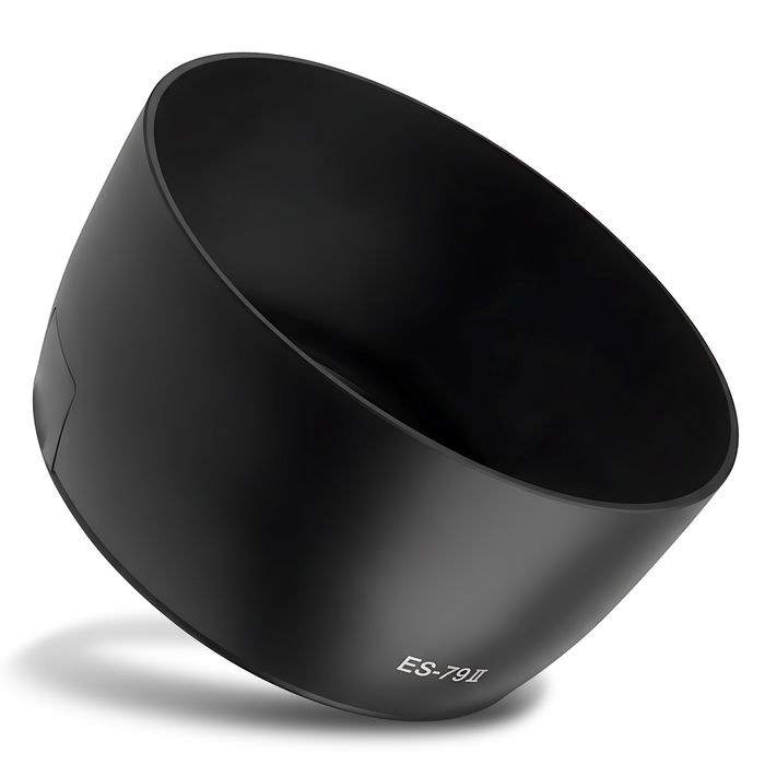 ES-79 II Camera Lens Hood for Canon EF 80-200mm f/2.8L, EF 85mm f/1.2L II USM, EF 85mm f/1.2L USM - Plastic Bayonet Cylindrical / Round Lens Shade from CELLONIC